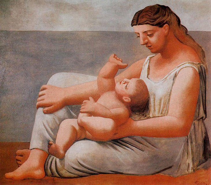 Woman and Child on the Seashore