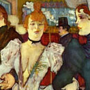 La Goulue Arriving at the Moulin Rouge with Two Women